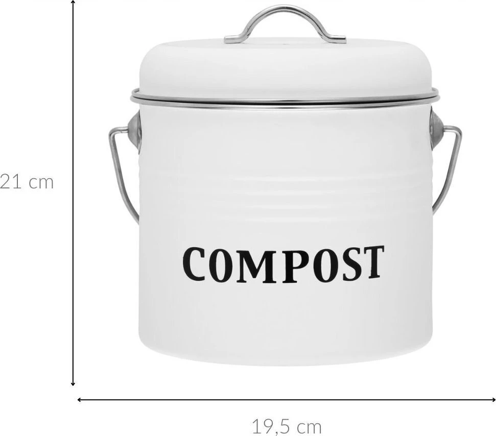 Maku Kompostowa pudełko 3,5 l balta