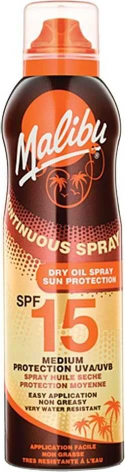Malibu Continuous Purškiklis Dry Oil Sun Losjonas kūnui