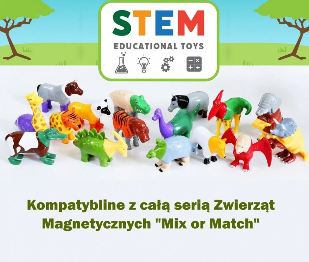 Rinkinys Malik Malblo magnetinis džiunglių gyvūnų rinkinys