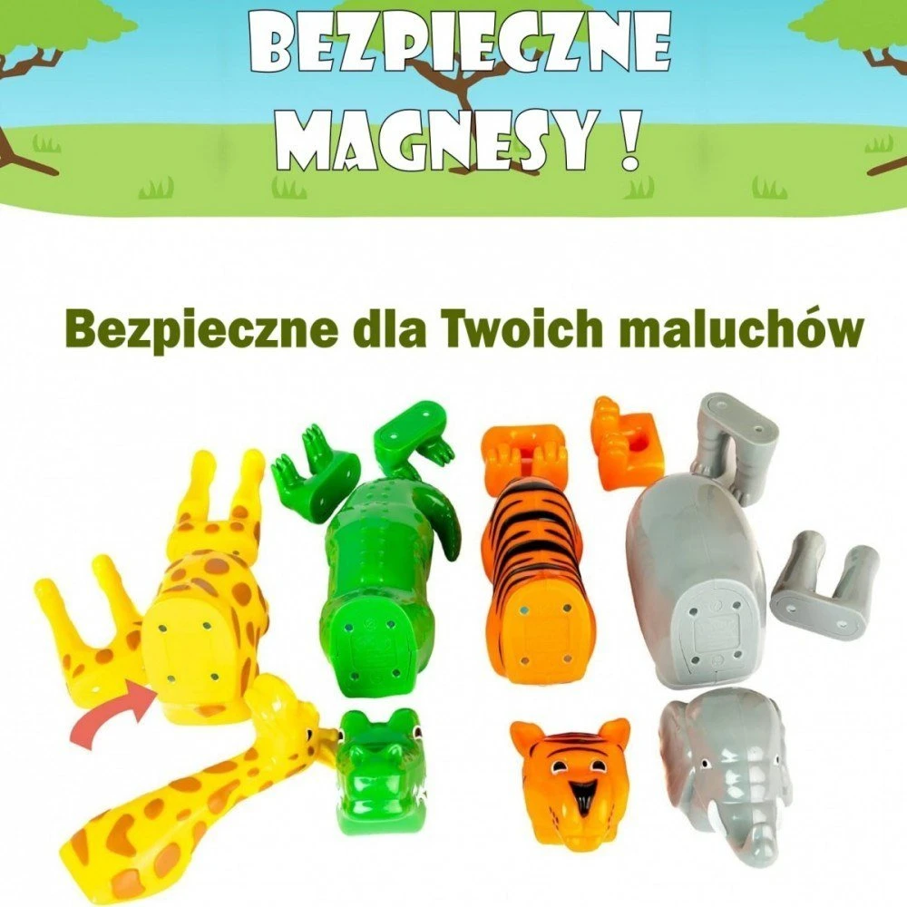 Rinkinys Malik Malblo magnetinis džiunglių gyvūnų rinkinys