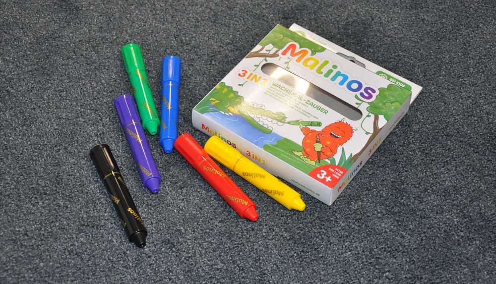Malinos Malinos Wachsmalstifte Wachsmal-Zauber 6 Farben 3+
