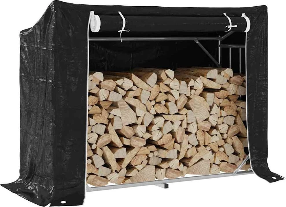 Stovas malkoms su apdangalu nuo lietaus, 151x60,5x110,5cm