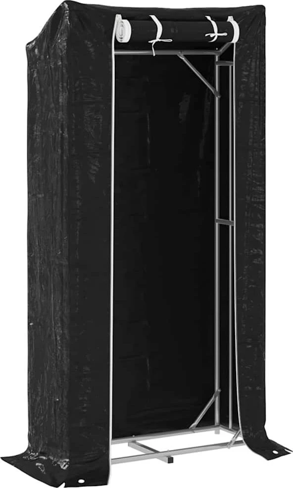 Stovas malkoms su apdangalu nuo lietaus, 100x40x200cm