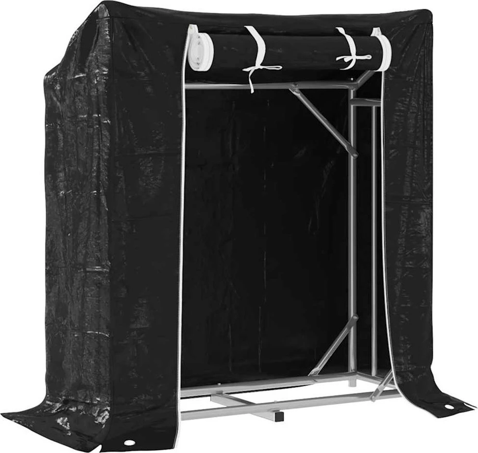 Stovas malkoms su apdangalu nuo lietaus, 100,5x40,5x110,5cm