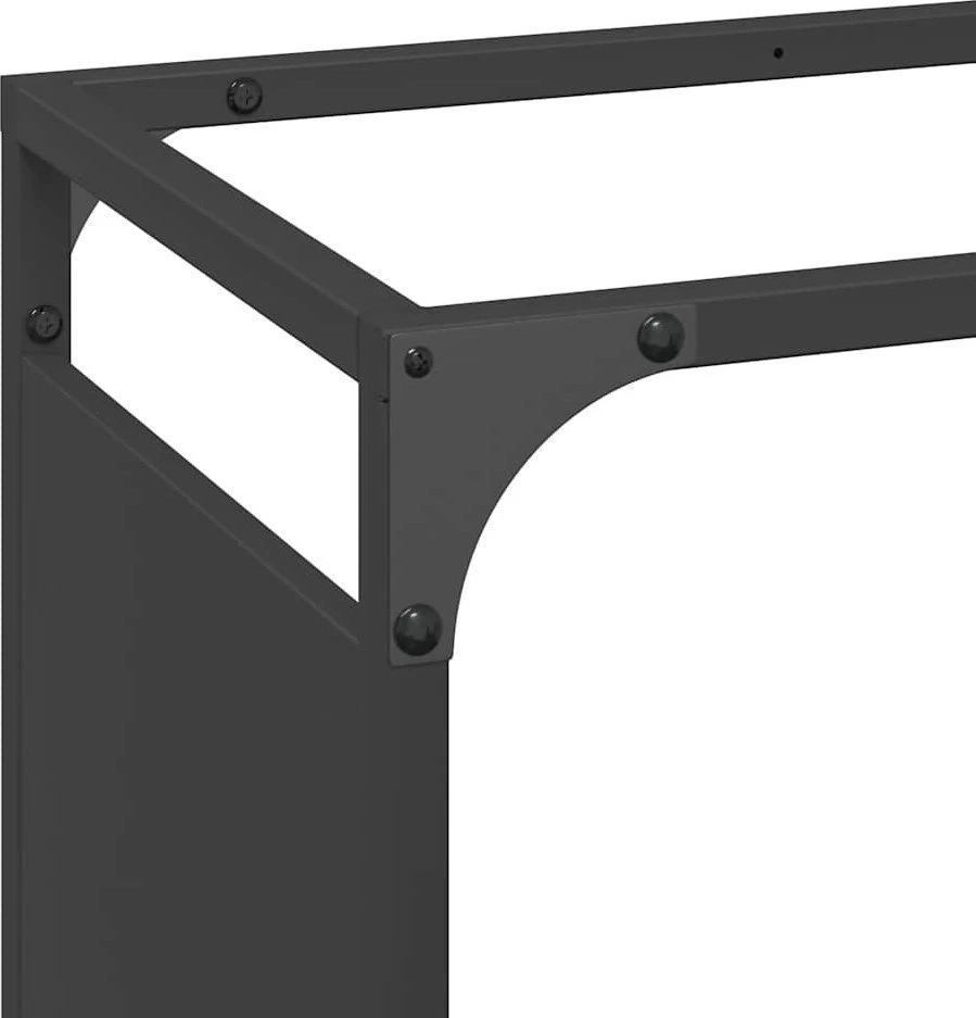 Malkų lentyna, juoda, 60x28x90 cm, šaltai valcuotas plienas