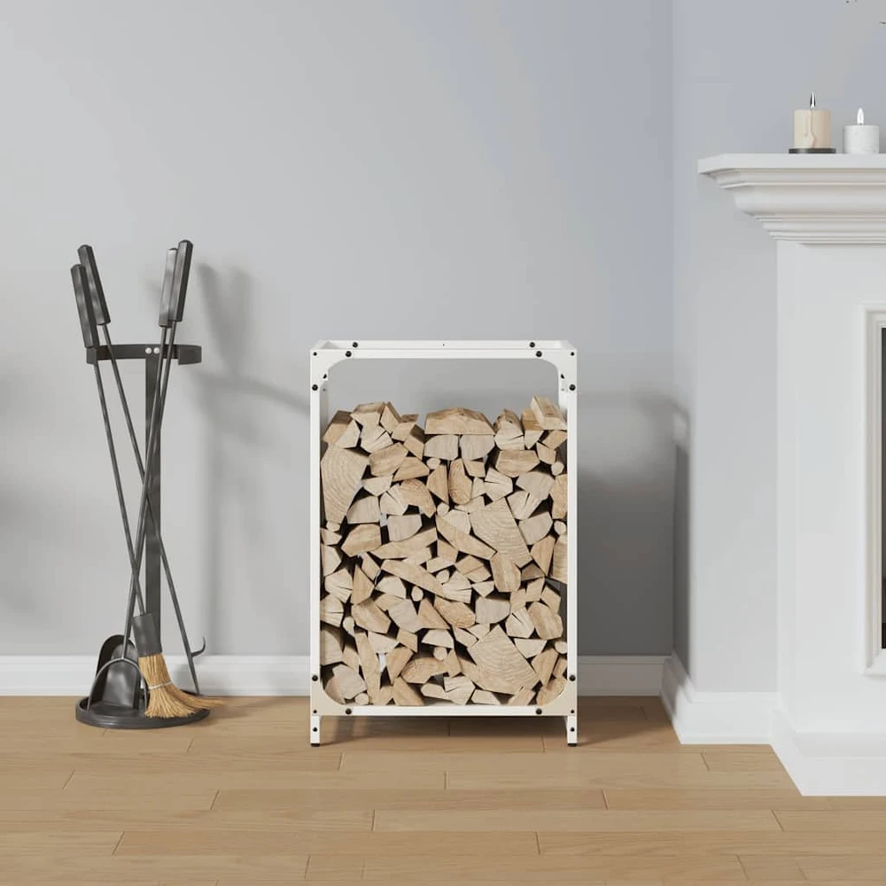Stovas malkoms, balta, 44x28x65 cm, šaltai valcuotas plienas