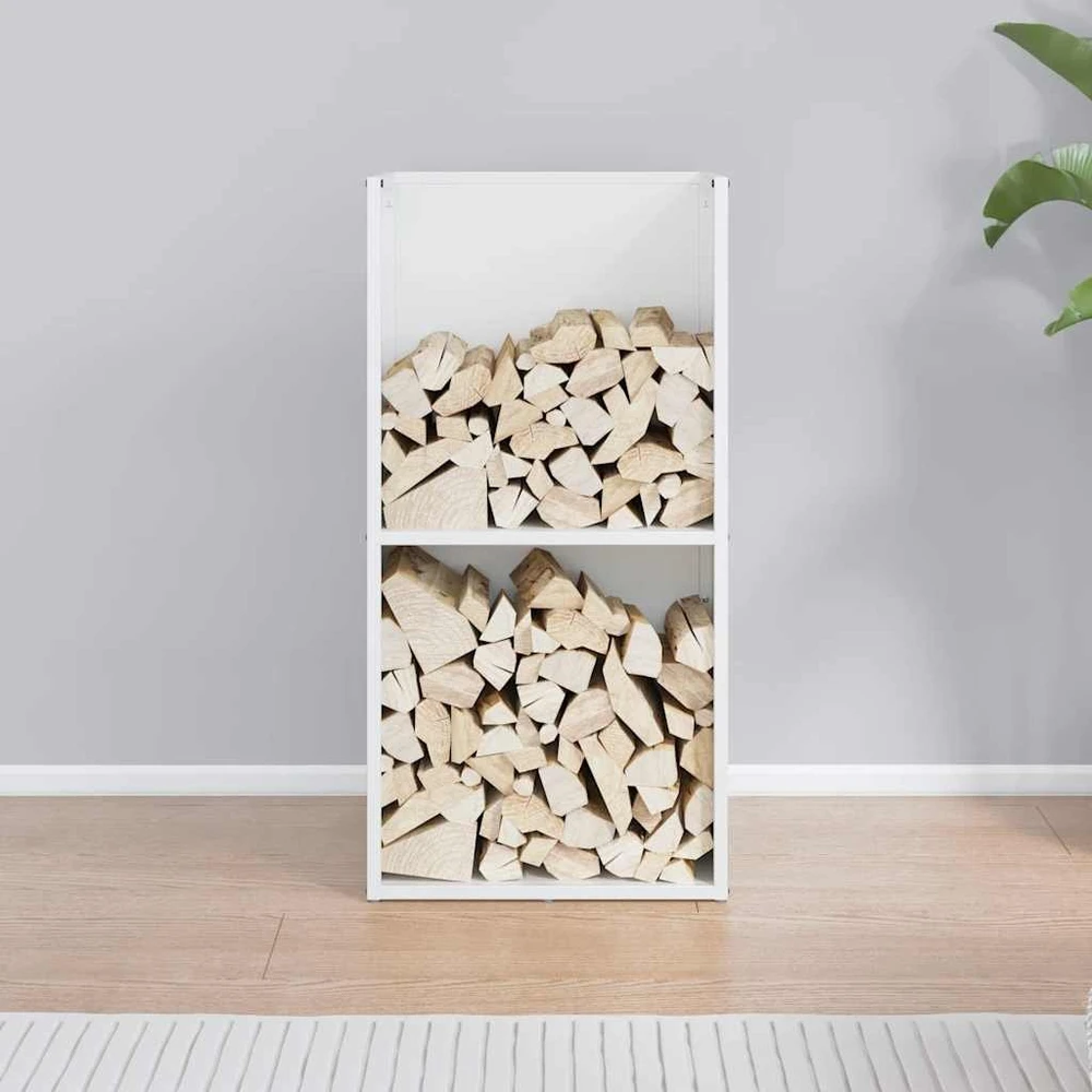 Stovas malkoms, balta, 40x30x80 cm, šaltai valcuotas plienas