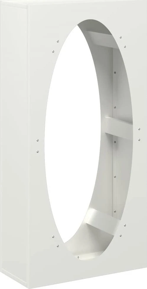 Stovas malkoms, balta, 50x23x100 cm, šaltai valcuotas plienas