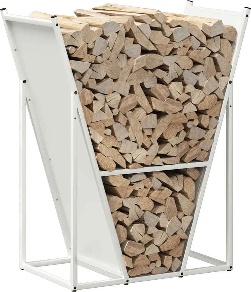 Stovas malkoms, balta, 69,5x35x81 cm, šaltai valcuotas plienas