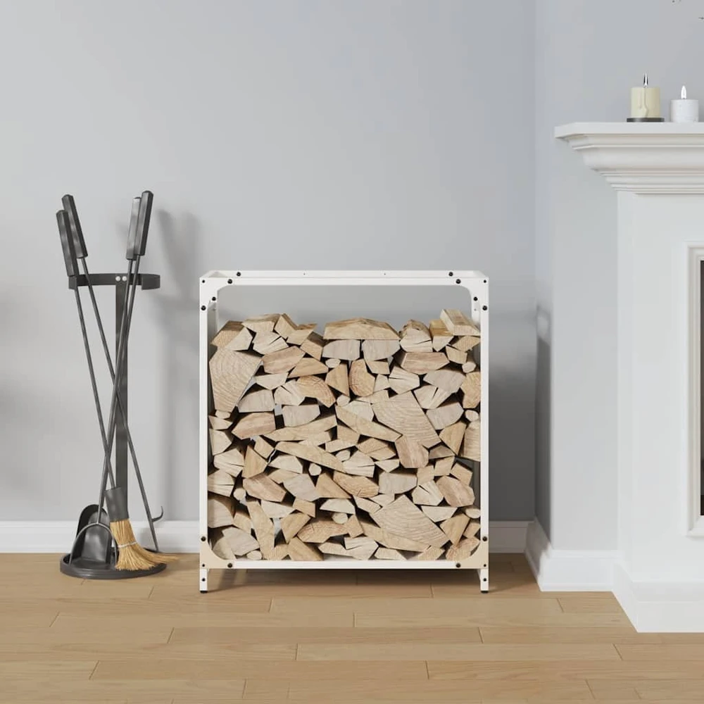 Stovas malkoms, balta, 60x28x65 cm, šaltai valcuotas plienas