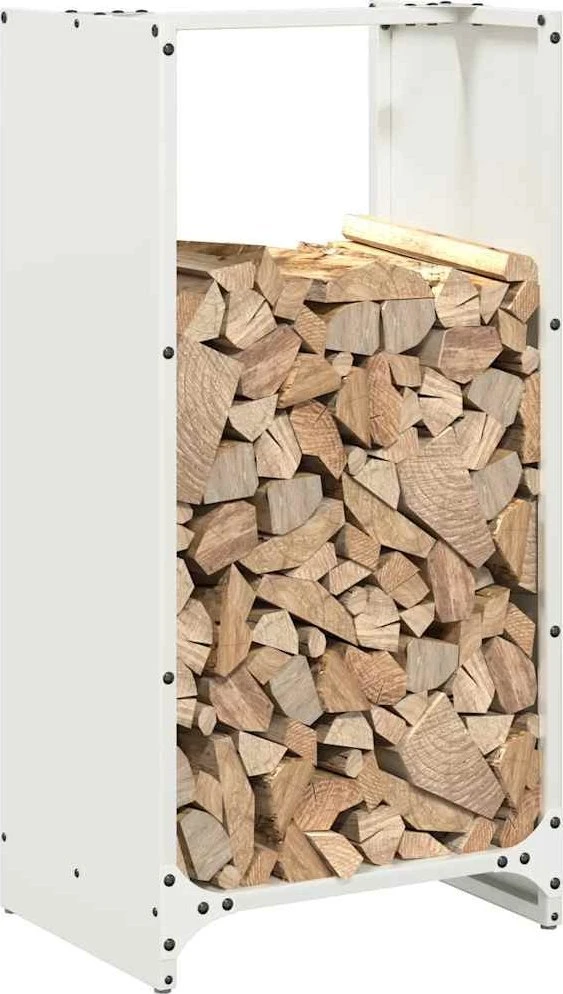 Stovas malkoms, balta, 40x30x80 cm, šaltai valcuotas plienas