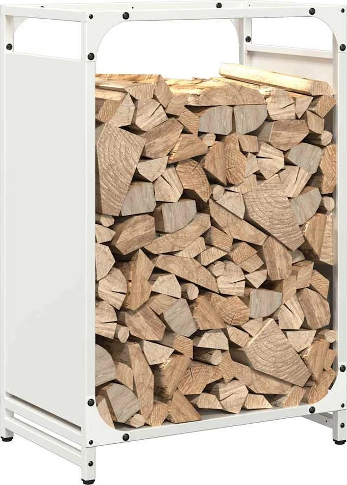 Stovas malkoms, balta, 44x28x65 cm, šaltai valcuotas plienas