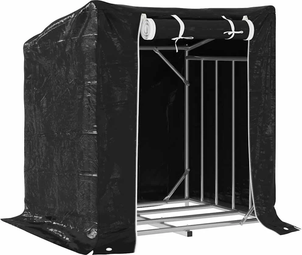 Stovas malkoms su apdangalu nuo lietaus, 100,5x80,5x110,5cm