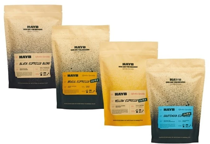 Kawa ziarnista HAYB DARK Espresso Starter Pack 4x250g