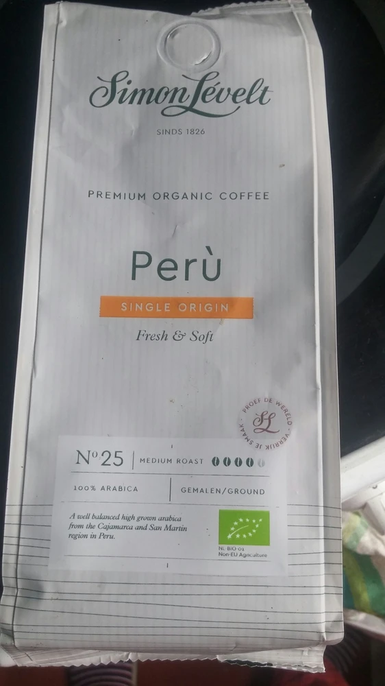 Malta kava Simon Levelt Peru Single Origin 250 g