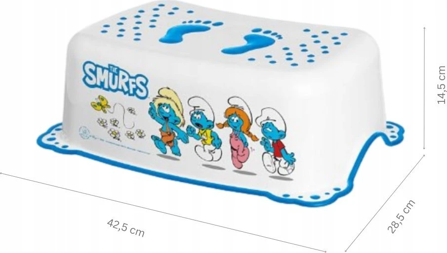 MALTEX Footstool 2K Smurfs balta/ mėlyna