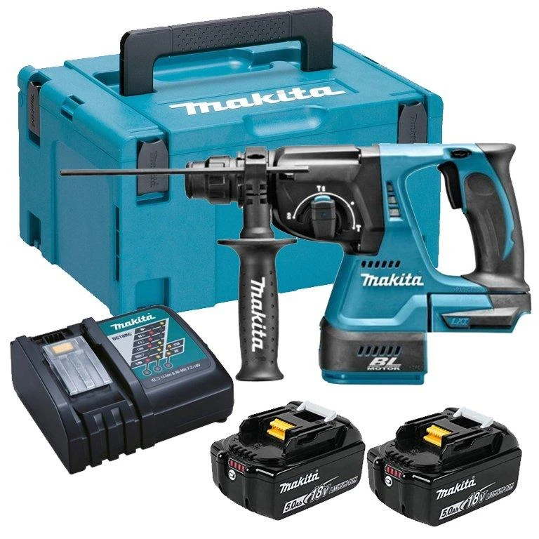 Makita DHR242RTJ perforatorių komplektas su priedais