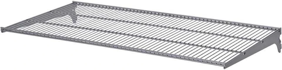 Lentyna su laikikliais Dolle, 800 mm x 406 mm, pilka