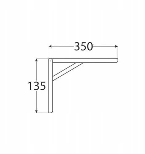 Velano Lentynos laikiklis, 350 x 135 mm