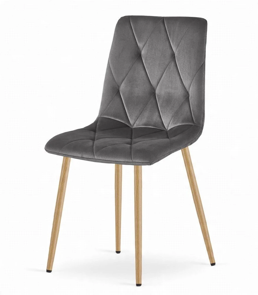 Lauko baldų komplektas Valora Baldų komplektas su stalu ir 4 kėdėmis, ąžuolo sonomos ir tamsiai pilkos spalvos, 120 × 80 × 75 cm, 5 vnt.