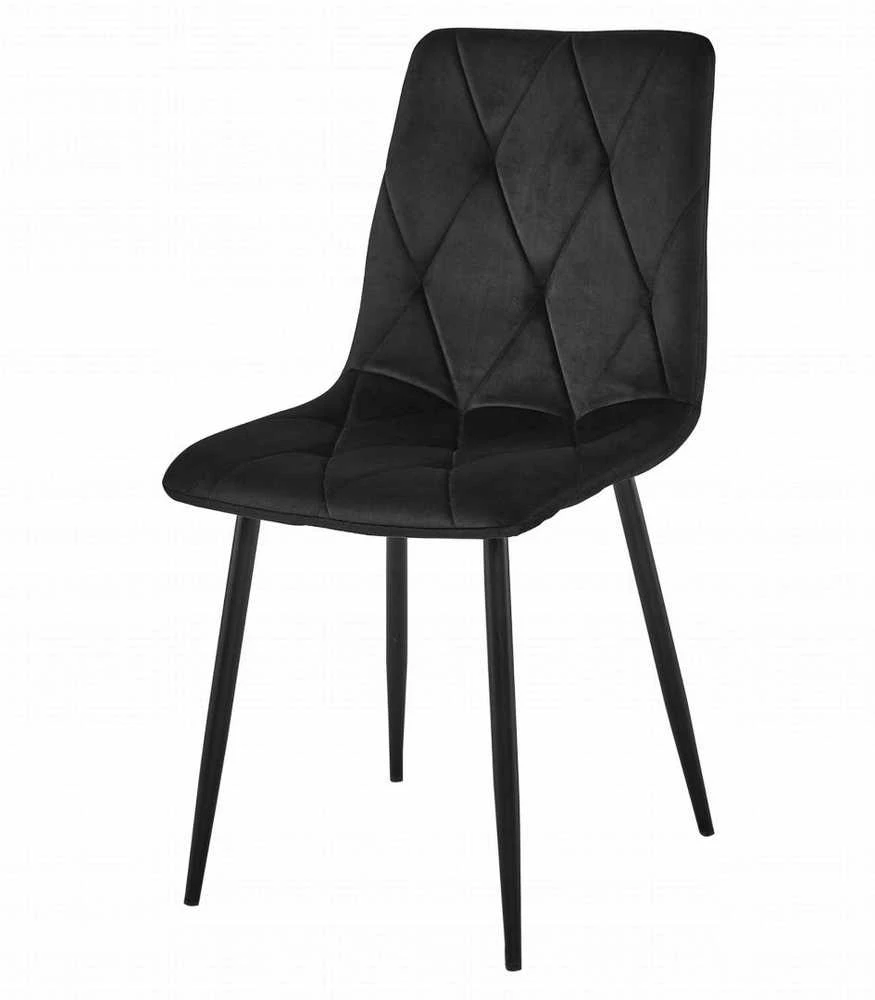 Valora Baldų komplektas su 4 kėdėmis, Craft ir juodos spalvos, 120 × 80 × 75 cm