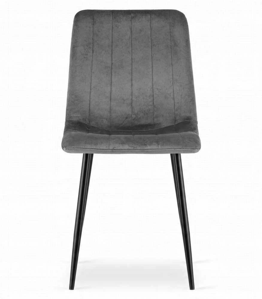 Valora Stalo ir 4 kėdžių komplektas, Craft ir pilka, 120 × 80 × 75 cm