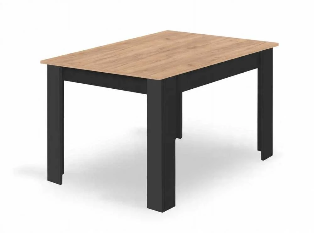 Valora Stalo ir 4 kėdžių komplektas, Craft ir pilka, 120 × 80 × 75 cm