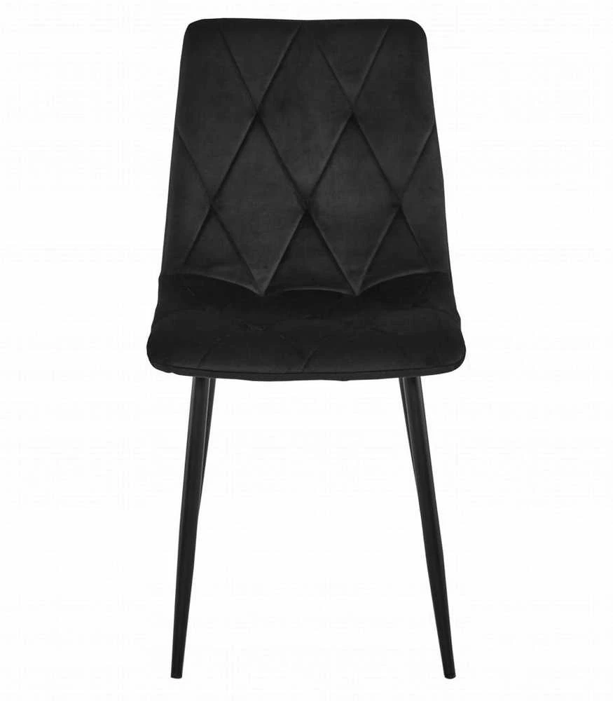 Valora Baldų komplektas su 4 kėdėmis, Craft ir juodos spalvos, 120 × 80 × 75 cm