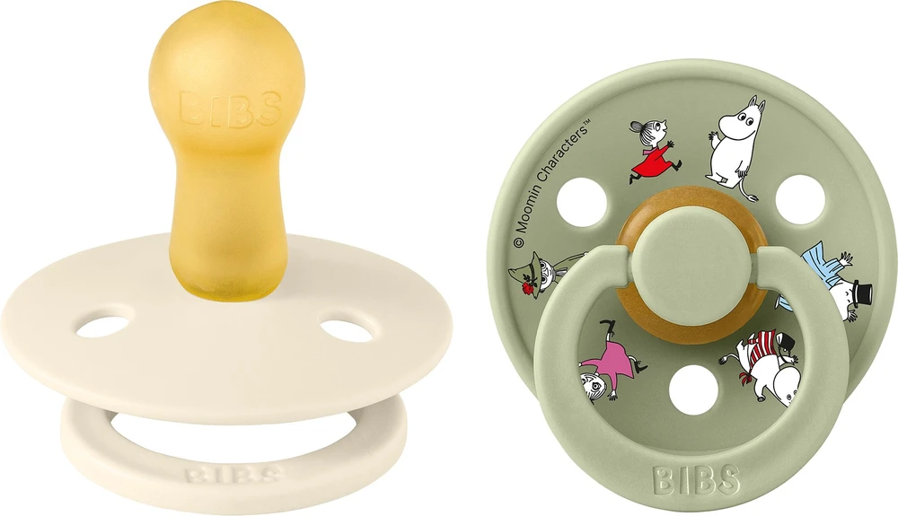 Mam Baby BIBS x MOOMIN čiulptukų rinkinys 2 dydis (6 - 18 mėn.) Friends-ivory-mix