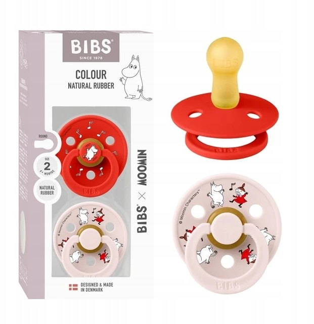 Mam Baby BIBS x MOOMIN čiulptukų rinkinys 2 dydis (6 - 18 mėn.) Dancing candy apple mix