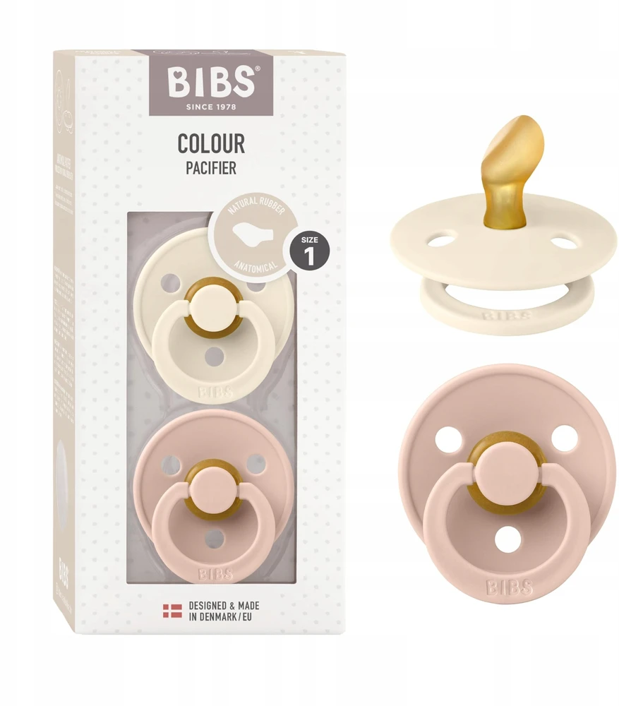 Mam Baby BIBS čiulptukų rinkinys 1 dydis (0 - 6 mėn.) Anatomical Ivory / Blush