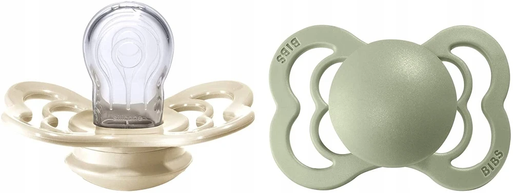 Mam Baby BIBS 0-6 mėn. silikoniniai čiulptukai SUPREME, 2 vnt., Ivory/Sage