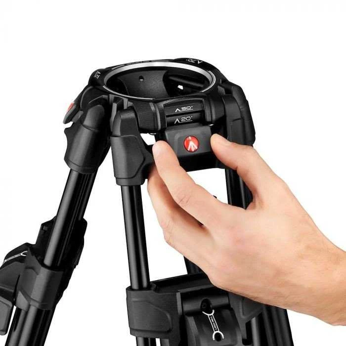 Trikojis - Manfrotto 645 Alu Fast Twin Leg Lightweight Aluminum Juodas