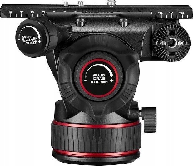 Vaizdo galva - Manfrotto Nitrotech 612 skysčio galva, greito atleidimo plokštė, reguliuojamas balansavimas