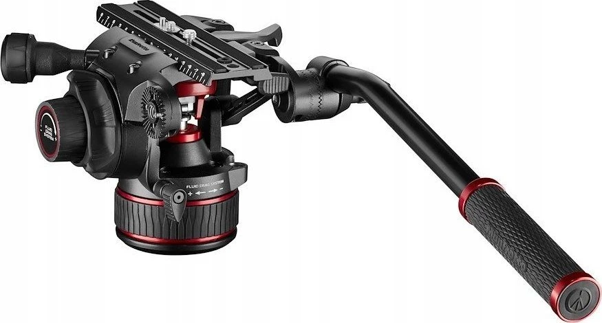 Vaizdo galva - Manfrotto Nitrotech 612 skysčio galva, greito atleidimo plokštė, reguliuojamas balansavimas
