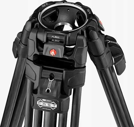 Vaizdo Trikojis Komplektas - Manfrotto 645 Fast Twin Aliumininis Trikojis Su Nitrotech 608 Galvute