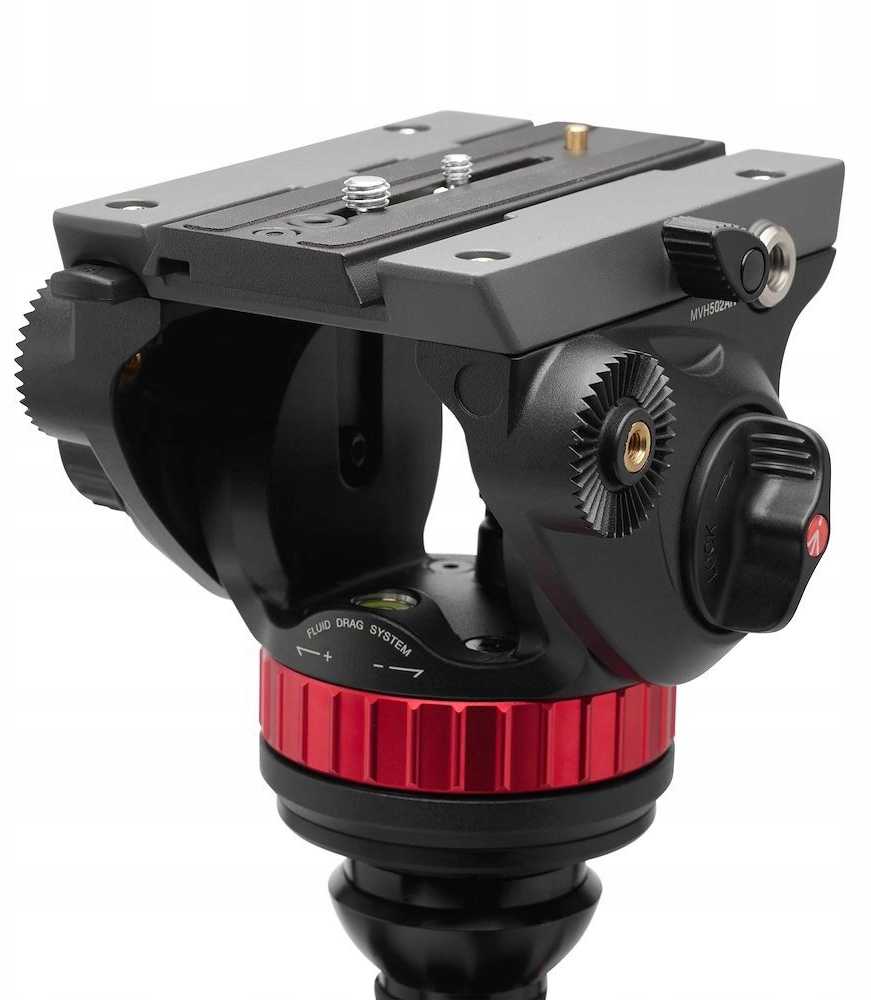 Manfrotto 055 Video Carbon Juodas su głowicą 502AH