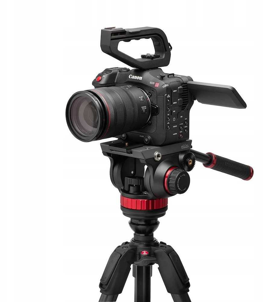 Manfrotto 055 Video Carbon Juodas su głowicą 502AH