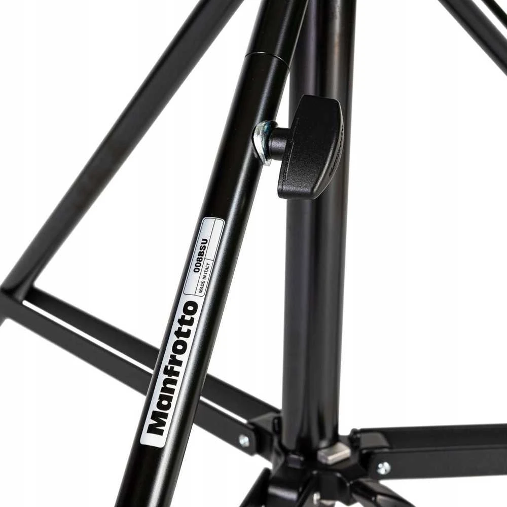 Fotografijos Trikojis - Manfrotto 008 Steel Tripod 132–213 cm Juodas
