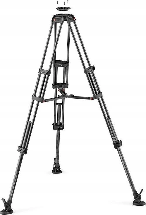 Trikojis - Manfrotto Pro Video Carbon 100/75mm su viduriniu skirstytuvu