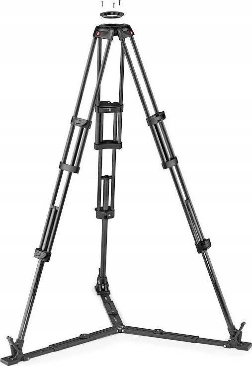 Stovas - Manfrotto Twin Carbon 608 Head Lengvas Patvarus Juodas