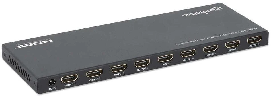 Manhattan 208451 vaizdo signalų daliklis HDMI 8x HDMI