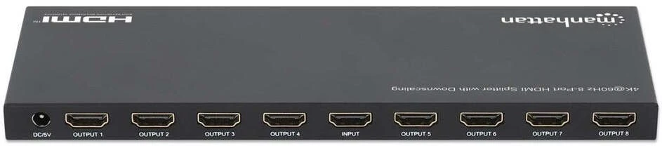 Manhattan 208451 vaizdo signalų daliklis HDMI 8x HDMI