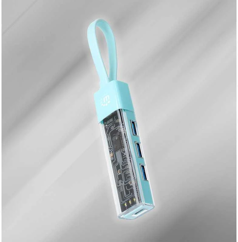 Manhattan 4 prievadų USB 3.2 Gen1 Type-A/C į 4x USB-A 3.0 (181020)