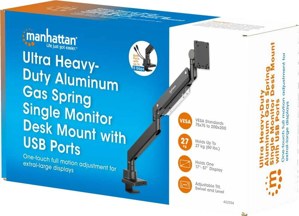 Manhattan 462594 monitoriaus laikiklis/stovas 144,8 cm (57 colių) stalas juodas