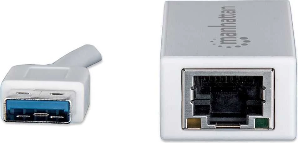 Manhattan 506731 kabelių sąsaja / invertavimo adapteris USB 2.0 RJ-45 Balta