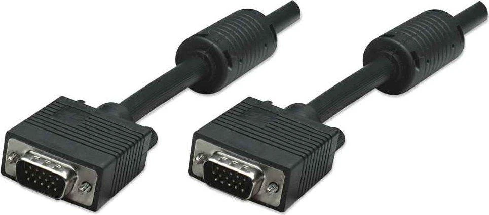 Manhattan 317733 VGA kabelis 3 m VGA (D-Sub) Juoda