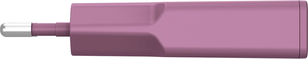 „Manhattan InLine®“ USB-C įkroviklis, 30 W, GaN, dvigubas USB-C, PD/PPS, miško uogų/violetinė spalva