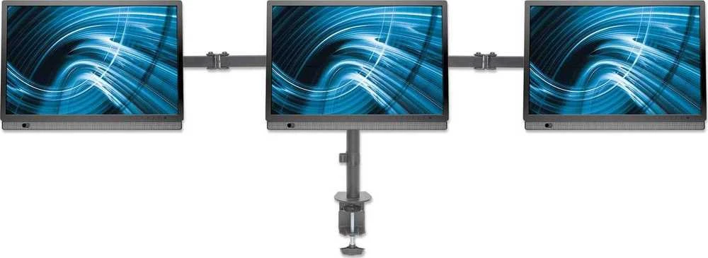 Manhattan 461658 monitoriaus laikiklis arba stovas 68,6 cm (27") Gnybtas Juoda