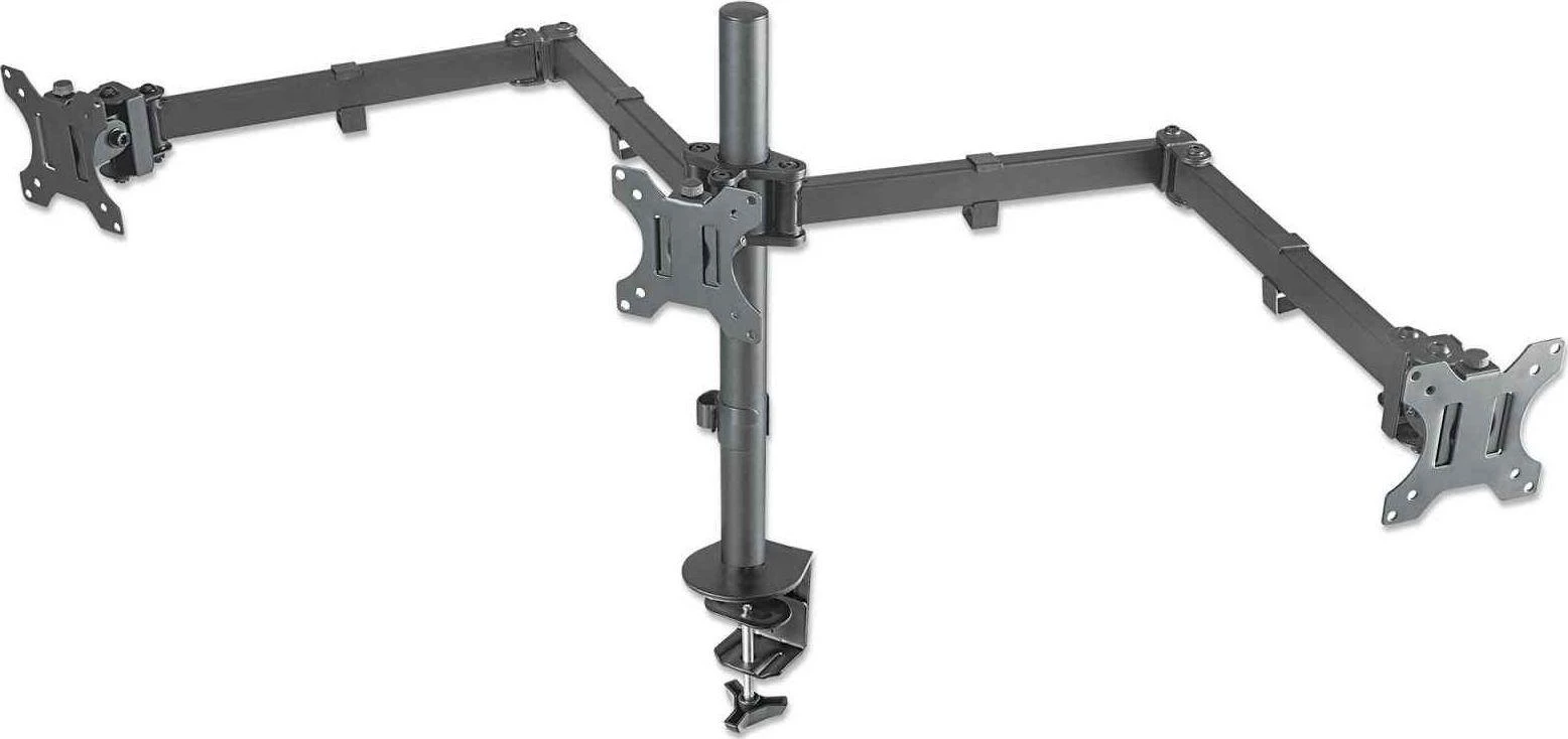 Manhattan 461658 monitoriaus laikiklis arba stovas 68,6 cm (27") Gnybtas Juoda
